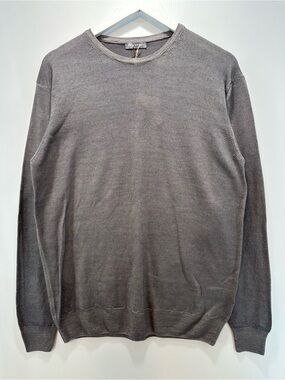 Fradi Luxury Crewneck Sweater Men's XL Lightweight | Made in Italy | Virgin Wool